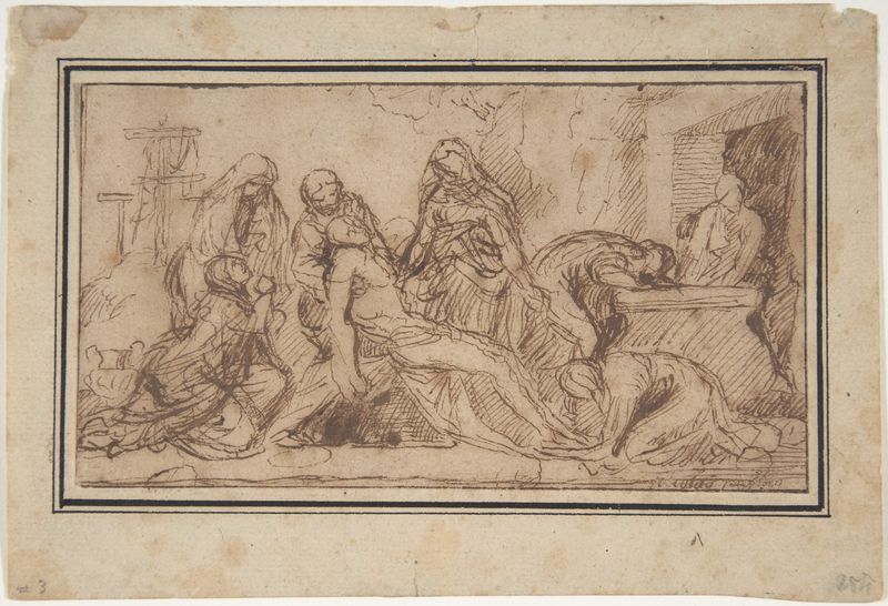 Nicolas Poussin, The Entombment, ca. 1656–57